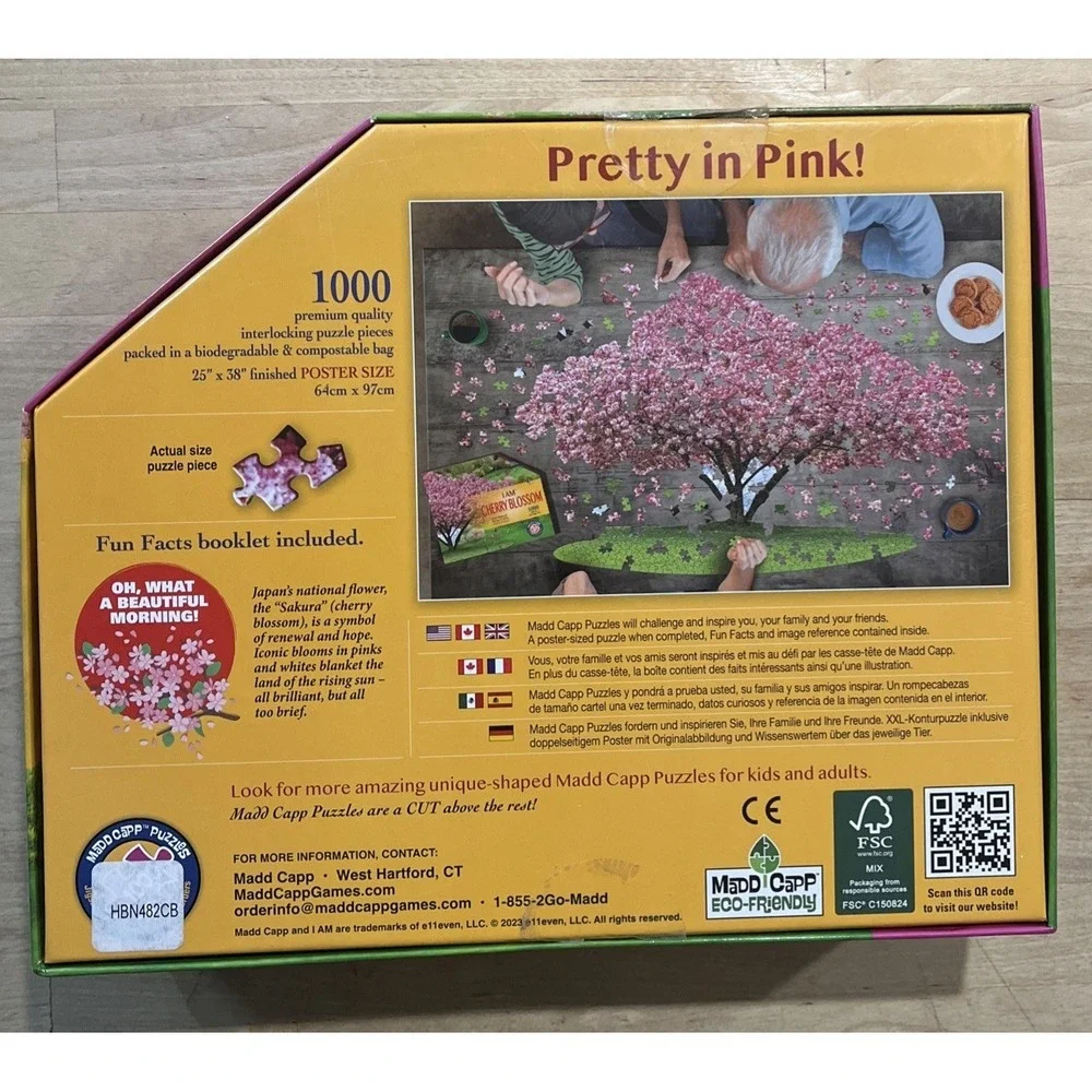 Madd Capp I AM CHERRY BLOSSOM Tree-Shaped Jigsaw Puzzle, 1,000 Pieces‎